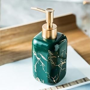 Heart Home Liquid Soap Dispenser | Handwash Soap Dispenser | Soap Dispenser for Wash Basin | Shampoo Dispenser Bottle | Bathroom Dispenser Bottle | 300 ml | Green