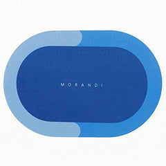 Homestic Pack of 4 Floor Mat|Super Absorbent,Quick Dry|Anti Slip Mat for Bathroom Floor|Durable,Odor Free & Easy to Clean Bathroom Mat|No Shedding,Dirt Resistant|HY-02|40 x 60 cm,Blue