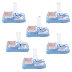 Kuber Industries Animal Feeding Plastic 2 in 1 Pet Bowls | Cat & Dog Bowl | Small/Medium Size Pet Feeding Bowl | Non-Toxic & 100% Safe for Pets (Pack of 6) | Blue