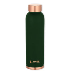 Kuber Industries Copper Water Bottle | BPA Free, Non Toxic | Leakproof, Durable & Lightweight | With Added Health Benefits of Copper | Ergonomic Design & Easy to Clean | Green| 950 ml (Pack Of 4)