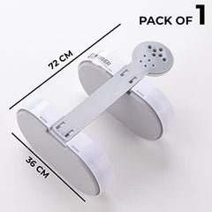 Kuber Industries Two Tier Hanging Soap Case|Self Adheshive|Waterproof Drainage Design|Space Optimizing|Multi Utility Sink Organizers|CM02|Set of 10|White