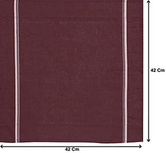 Heart Home 100% Cotton Premium Collection Handkerchiefs Hanky for Men, Set of 3 (Dark Color) (Model: HS_37_HEARTH020412)