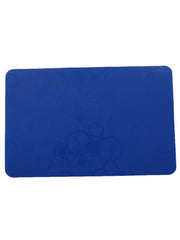 Kuber Industries Circle Design PVC 6 Piece Table Place Mat Set - Blue