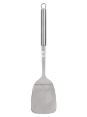 Heart Home Spatula & Skimmer|Stainless Steel Serving Set|Nonstick Cooking Set|Utensils Cookware Gadgets for Kitchen|Pack of 2 (Silver)