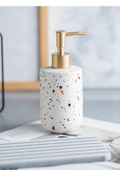 Kuber Industries Liquid Soap Dispenser | Handwash Soap Dispenser | Soap Dispenser for Wash Basin | Shampoo Dispenser Bottle | Bathroom Dispenser Bottle | 15 Piece Set | Pack of 5 | ZX027WT | White