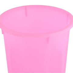 Kuber Industries Dustbin | Open Dustbin | Plastic Garbage Dustbin | Dustbin for Kitchen | Dustbin for Bathroom | Office Dustbin | Plain Sada Dustbin | 7 LTR | Pink