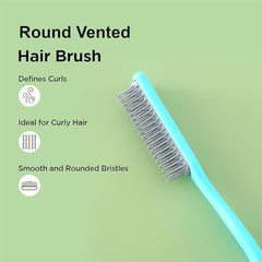 Kuber Industries Hair Brush | Flexible Bristles Brush | Hair Brush with Paddle | Straightens & Detangles Hair Brush | Suitable For All Hair Types | Pack of 3 | C19-BLE-S | Small | Blue