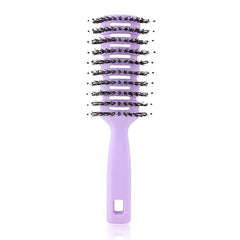 Kuber Industries Hair Brush | Flexible Bristles Brush | Hair Brush with Paddle | Quick Drying Hair Brush | Suitable For All Hair Types | Round Vented Hair Brush | C13-X-PURP | Purple