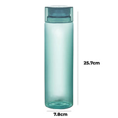 Urbane Home BPA Free Plastic Water Bottles | Breakproof, Leakproof, Food Grade PET Bottles | Water Bottle for Kids & Adults | Plastic Bottle Set of 4 |Green