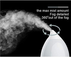 Homestic 2.4L Electric Humidifier for Room Moisture & Aroma Diffuser for Cold and Cough | Drip Shape Humidifier for Living Room & Office Fragrance | Car & Room Freshner Machine | White