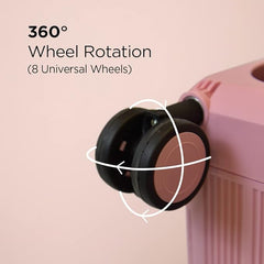 Urbane Home Luggage Bag | Trolley Bags for Travel | Collapsible Luggage Bag | Travelling Bag | Trolley Bags for Suitcase | Lightweight Luggage Bag | 24 Inch | Light Mint