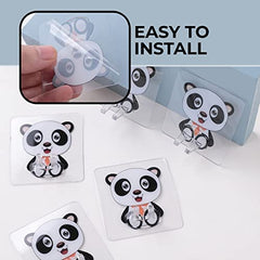 Homestic Pack of 10 Hooks for Wall|Superior Quality ABS|Durable & Rust-Proof|Easy to Install Self Adhesive Hook|Multipurpose Hooks for Bathroom, Kitchen||KR-14|Transparent