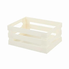 Kuber Industries Multipurpose Portable Small Storage Basket|Box For Storage Without Lid-Pack of 4 (Beige)