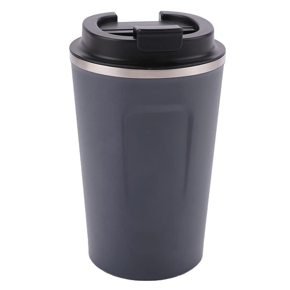 Kuber Industries Insulated Coffee Tumbler Mug with Lid for Office, Gym & Travel | Stainless Steel Leak-Proof Thermos for Tea/Coffee/Water - Ideal for Hot & Cold Beverages | Light Blue