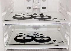 Kuber Industries Love Birds Design 6 Piece PVC Refrigerator Mat Set - Multicolour