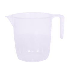 Kuber Industries Bathroom Mug | Plastic Bath Mug for Bathroom | Bath Mug | Mug for Bathroom | Mug for Toilet | Washroom Jug | 111 Bath Mug | 1 LTR | Pack of 6 | Transparent