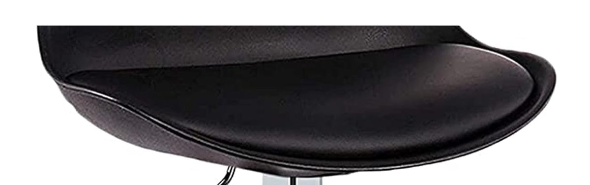 Kuber Industries Bar Stool Chair for Kitchen Chair Seat Spare Part for Height Adjustable Chairs | Revolving Stool Bar Chair Seat Only | High Bar Chair Seat for Kitchen & Cafeteria | Black