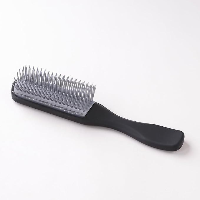Urbane Home Hair Brush | Bristles Brush | Hair Brush with Paddle | Brush for Curly wavy Hairs | Suitable For All Hair Types | Hair Brush Styling Hair | C19BLK | Black