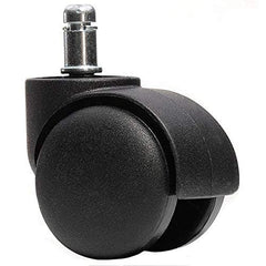 Kuber Industries 2 Inch Rolling Chair Wheel for Office Chair, Table & Cooler Spare Part | Heavy Duty Casters Revolving Chair Parts | Swivel Wheels for Chair | Universal Compatible Caster | Black
