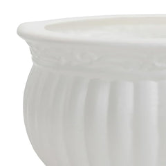 Heart Home Kanha Matki Flower Pot | Flower Planter Pots for Indoor | Flower Pots for Outdoor | Pot for Garden & Balcony Flowering | Flower Plants Pot | 6 Inch | White