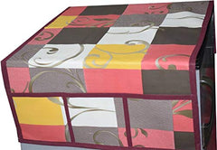 Kuber Industries Cloth 3 Pieces Fridge Mat, 1 Piece Handle Cover and 1 Pieces Fridge Top Cover (Multi)-CTKTC2780