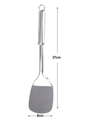 Heart Home Spatula|Stainless Steel Cooking Spatula|Palta|Nonstick Turner for Dosa|Roti|Omlette|Parathas|Pavbhaji|8 cm|Pack of 2 (Silver)