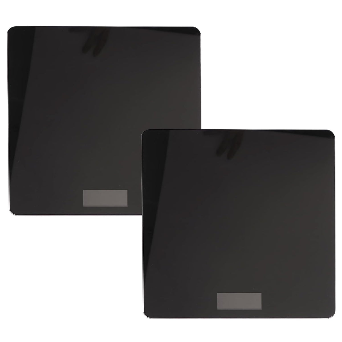 Kuber Industries Weighing Scale armoured glass|Weight Machine For Body Weight|Capicity "180" KG-Pack of 2 (Black)