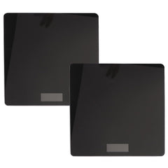 Kuber Industries Weighing Scale armoured glass|Weight Machine For Body Weight|Capicity "180" KG-Pack of 2 (Black)