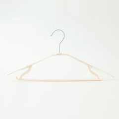 Kuber IndustriesPP Cloth Hanger Set of 10 with Zinc Plated Steel Hook (White)