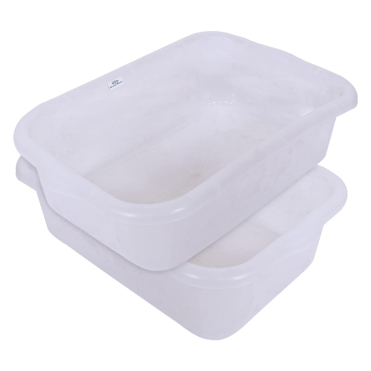 Heart Home Exel Storage Tray|Plastic Tray for Storage Organizer|Multipurpose Kitchen Tray|Big Storage Basket Tray|Pack of 2 (Transparent)