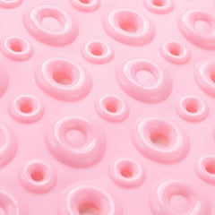 Kuber Industries Bath Mat | PVC Bathroom Mat | Shower Bath Mat | Floor Tub Mat | Bathroom Oval Mud Mat | Anti-Skid Shower Bathroom Mat | Q-02D | Pink