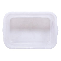 Heart Home Exel Storage Tray|Plastic Tray for Storage Organizer|Multipurpose Kitchen Tray|Big Storage Basket Tray|Pack of 2 (Transparent)