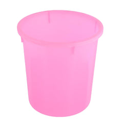 Kuber Industries Dustbin | Open Dustbin | Plastic Garbage Dustbin | Dustbin for Kitchen | Dustbin for Bathroom | Office Dustbin | Plain Sada Dustbin | 7 LTR | Pink