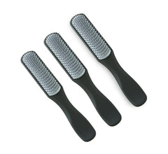 Homestic Hair Brush | Flexible Bristles Brush | Hair Brush with Paddle | Straightens & Detangles Hair Brush | Suitable For All Hair Types | C19-BLK-S | Small | 3 Piece | Black