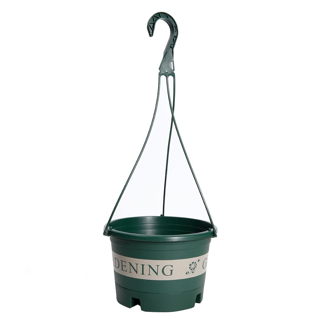 Homestic Flower Pot|Hanging Pots for Plants Balcony Railing|Small|Green