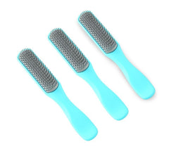 Kuber Industries Hair Brush | Flexible Bristles Brush | Hair Brush with Paddle | Straightens & Detangles Hair Brush | Suitable For All Hair Types | C19-BLE-S | Small | 3 Piece | Blue