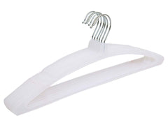 Heart Home 24 Piece Plastic Hanger Set for Wardrobe, (White) HEART7095