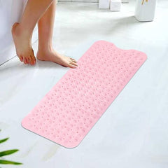 Kuber Industries Bath Mat | PVC Bathroom Mat | Shower Bath Mat | Floor Tub Mat | Bathroom Mud Mat | Anti-Skid Shower Bathroom Mat | M-YSD-40C | Pink