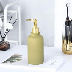 Kuber Industries Liquid Soap Dispenser | Handwash Soap Dispenser | Soap Dispenser for Wash Basin | Shampoo Dispenser Bottle | Bathroom Dispenser Bottle | Pack of 4 | JY00231GN | 400 ml | Green