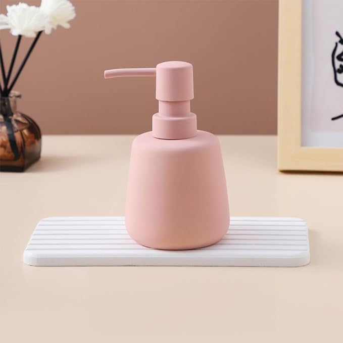 Kuber Industries Liquid Soap Dispenser | Handwash Soap Dispenser | Soap Dispenser for Wash Basin | Shampoo Dispenser Bottle | Bathroom Dispenser Bottle | JY00159PK | 260 ml | Pink