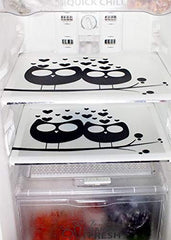 Kuber Industries Love Birds Design 6 Piece PVC Refrigerator Mat Set - Multicolour