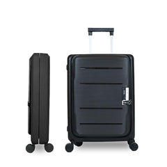 Urbane Home Luggage Bag | Trolley Bags for Travel | Collapsible Luggage Bag | 20 Inch | Black
