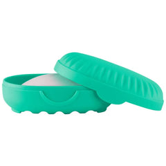 Kuber Industries Saop Holder for Bathroom|Portable Plastic Self Draining Soap Holder|Leakproof Soap Box for Bathroom,Outdoor Camping,Traveling (Mint Green)