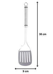Kuber Industries Stainless Steel Kitchen Utensil, Cookware Set, Kitchen Tool- Set of 2 (Ladle & Solid Turner) (Silver)