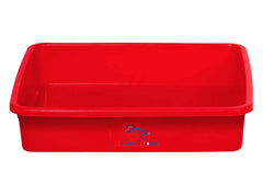 Heart Home Multiuses Rectangular Plastic Extra Large Tray, Organizer Pack of 3 (Red)