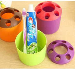 Kuber Industries 3 Piece Plastic Toothpaste Stationary Pen Pencil Holder (CTKTC5356)