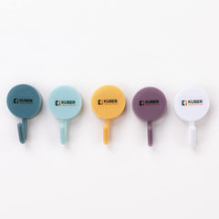 Homestic Sticky Hooks for Wall|Premium PP Build|Durable & Rust-Proof|Self Adhesive Hook for Easy Installation|Multi-Purpose Wall Hooks for Bathroom, Kitchen, Bedroom|Pack of 5|1601|Multicolor