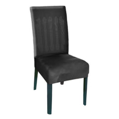 Heart Home Elastic Stretchable Polyster Chair Cover for Home, Office, Hotels, Wedding Banquet (Black)-50HH0967