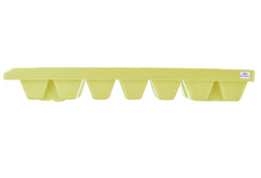 Heart Home Plastic Ice Cube Tray Set with 14 Section- Pack of 6 (Cream & Green & Blue)-HS43HEARTH25795