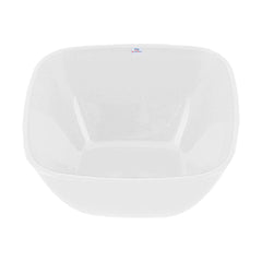 Heart Home Bowls|Plastic Serving Square Bowls|Katori for Kitchen|Microwave Safe Bowls for Rice|Soup|Pasta|250 ML|Pack of 12 (White)